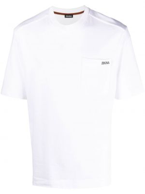 T-shirt con stampa Zegna bianco