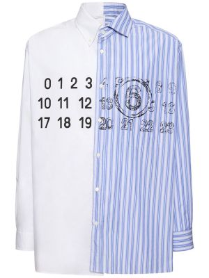 Voľná bavlnená košeľa s potlačou Mm6 Maison Margiela