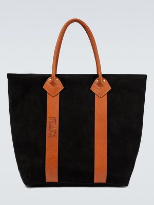 Велурени шопинг чанта Haulier черно