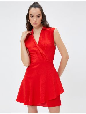 Sukienka mini bez rękawów Koton czerwona