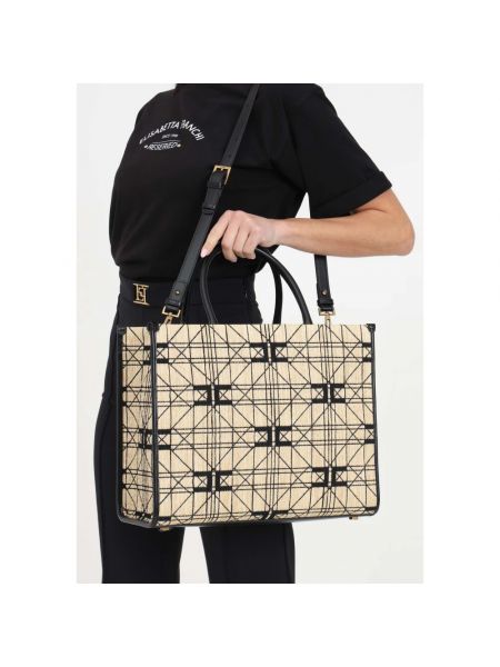 Shopper handtasche mit print Elisabetta Franchi