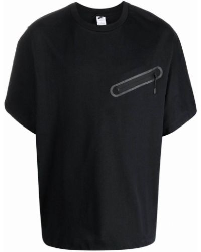 Camiseta sin mangas con cremallera con cremallera Nike negro