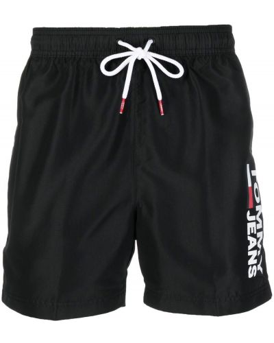 Trykt jeans-shorts Tommy Jeans svart