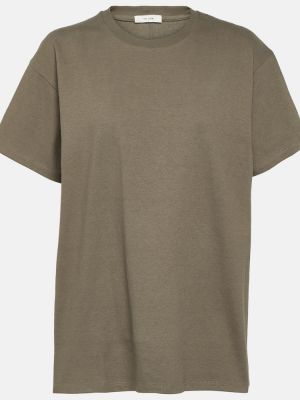 Βαμβακερή μπλούζα από ζέρσεϋ The Row