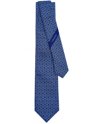 Žakárová hedvábná kravata Ferragamo