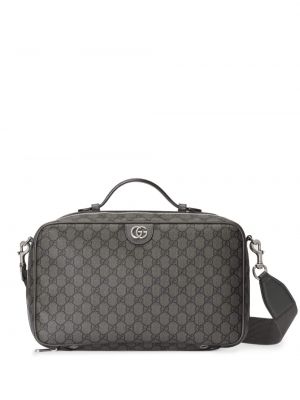 Пътна чанта Gucci сиво