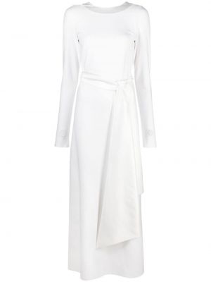 Памучна вечерна рокля Atu Body Couture бяло
