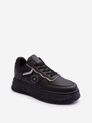 Sneakers με μοτίβο αστέρια Big Star Shoes μαύρο