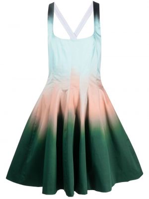 Вечерна рокля без ръкави с принт с градиентным принтом Philosophy Di Lorenzo Serafini зелено