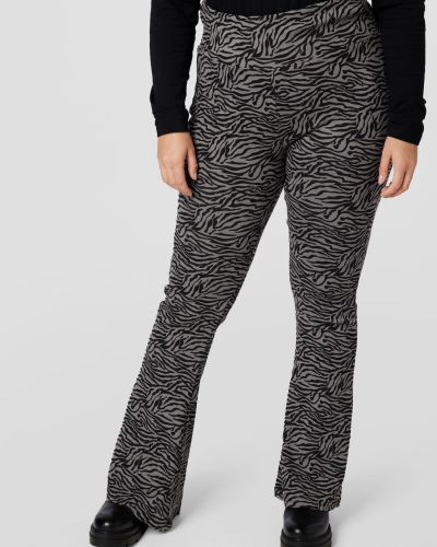Тесни панталони с висока талия с принт зебра Urban Classics черно
