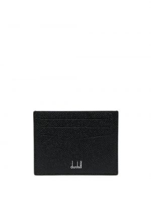 Kožená peněženka s potiskem Dunhill černá