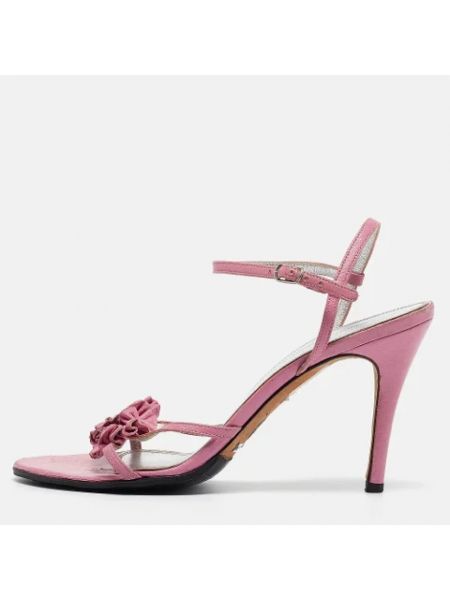 Sandalias de cuero Dolce & Gabbana Pre-owned rosa