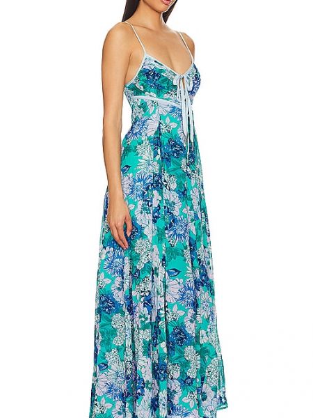 Vestido largo Free People azul