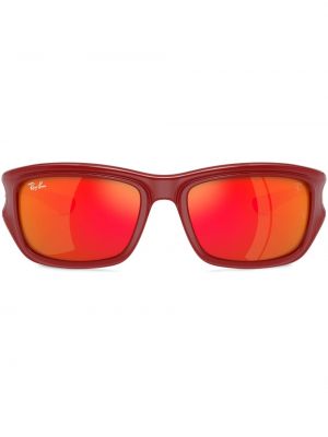 Sonnenbrille mit farbverlauf Ray-ban rot