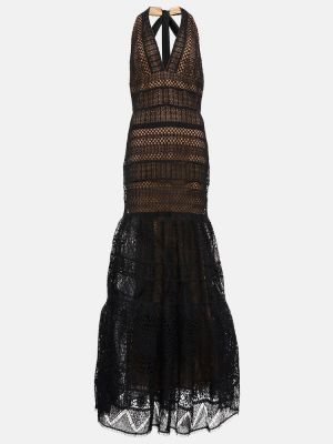 Dlouhé šaty Elie Saab čierna