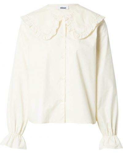 Памучна блуза Minimum бяло