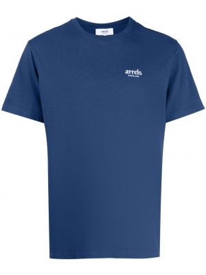 Памучна тениска с принт Arrels Barcelona синьо