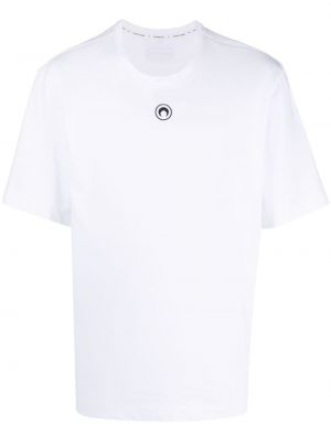 T-shirt mit print Marine Serre weiß