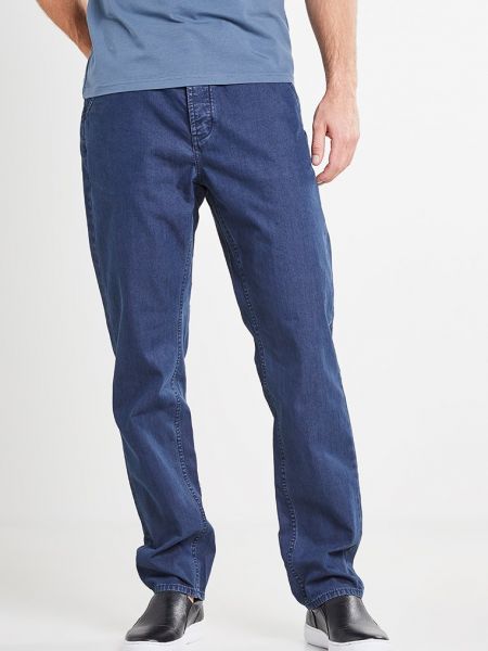 Spodnie klasyczne Denham niebieskie