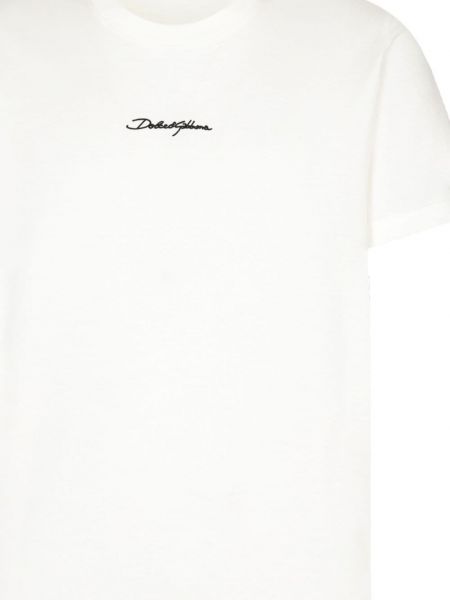 T-shirt aus baumwoll mit print Dolce & Gabbana weiß