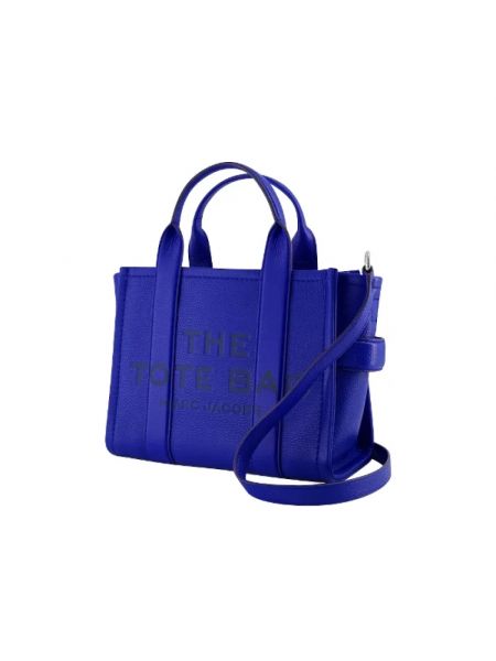 Leder shopper handtasche Marc Jacobs blau