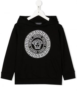 Hoodie för tjejer Versace Kids svart