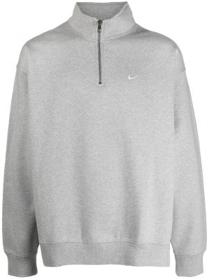 Пуловер с цип Nike сиво