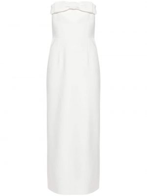 Βραδινό φόρεμα με φιόγκο The New Arrivals Ilkyaz Ozel λευκό