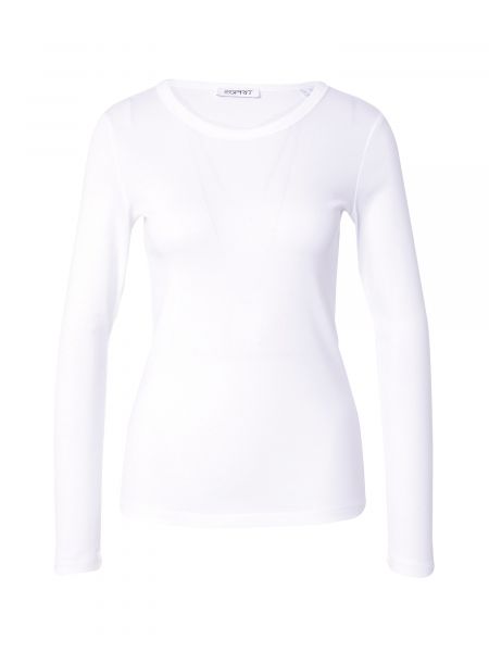 Тениска с дълъг ръкав Esprit бяло