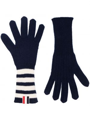 Кашмирени ръкавици Thom Browne синьо
