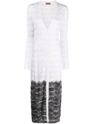 Vestito a maniche lunghe Missoni bianco