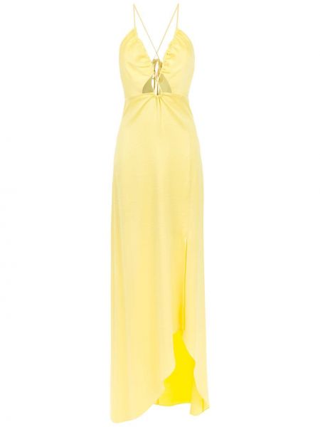 Платье макси длинное Tufi Duek, желтое