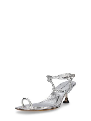 Sandale din piele Proenza Schouler argintiu