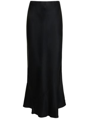 Saténové midi sukně The Garment černé