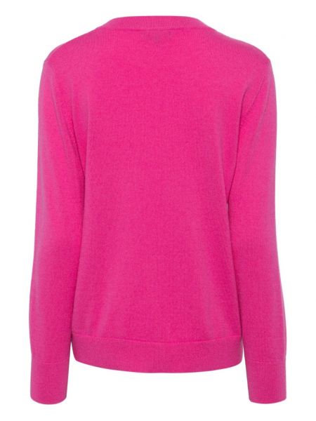 Kašmira džemperis ar apaļu kakla izgriezumu N.peal rozā