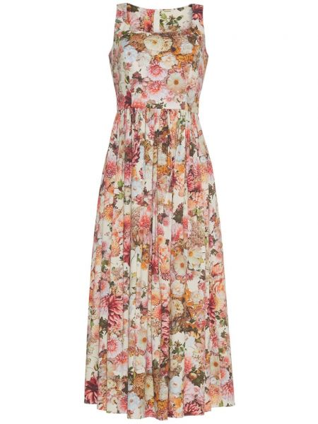Ravna haljina s cvjetnim printom s printom Adam Lippes