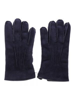 Rękawiczki Brioni niebieskie