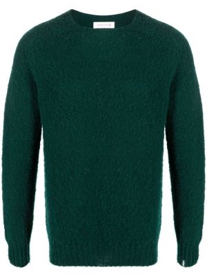 Vilnonis megztinis apvaliu kaklu Mackintosh žalia