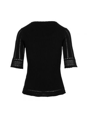 Jersey de tela jersey de cuello redondo See By Chloé negro