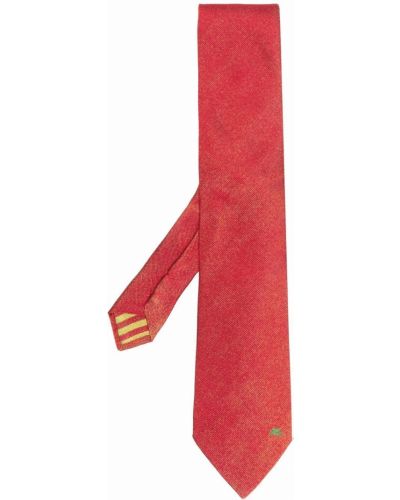 Corbata con bordado Etro rojo
