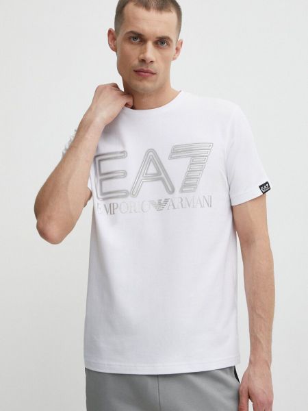 Majica kratki rukavi Ea7 Emporio Armani bijela