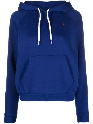 Woll hoodie mit stickerei aus baumwoll Polo Ralph Lauren blau