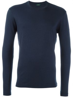 Sweatshirt Zanone blau
