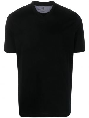 T-shirt con scollo a v Brunello Cucinelli nero
