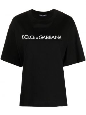 Mustriline puuvillased t-särk Dolce & Gabbana