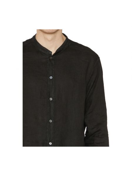 Camisa de lino Paolo Pecora negro