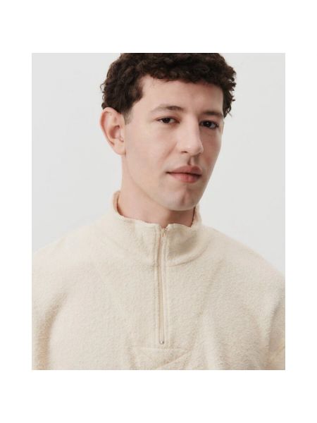 Sweatshirt mit reißverschluss mit langen ärmeln American Vintage beige