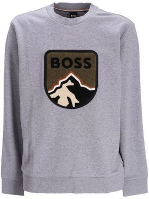 Applikation sweatshirt Boss grå