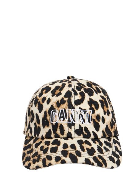 Leopard cap Ganni