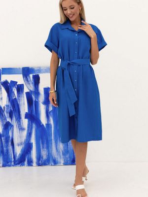 Синее платье-рубашка Eliseeva Olesya